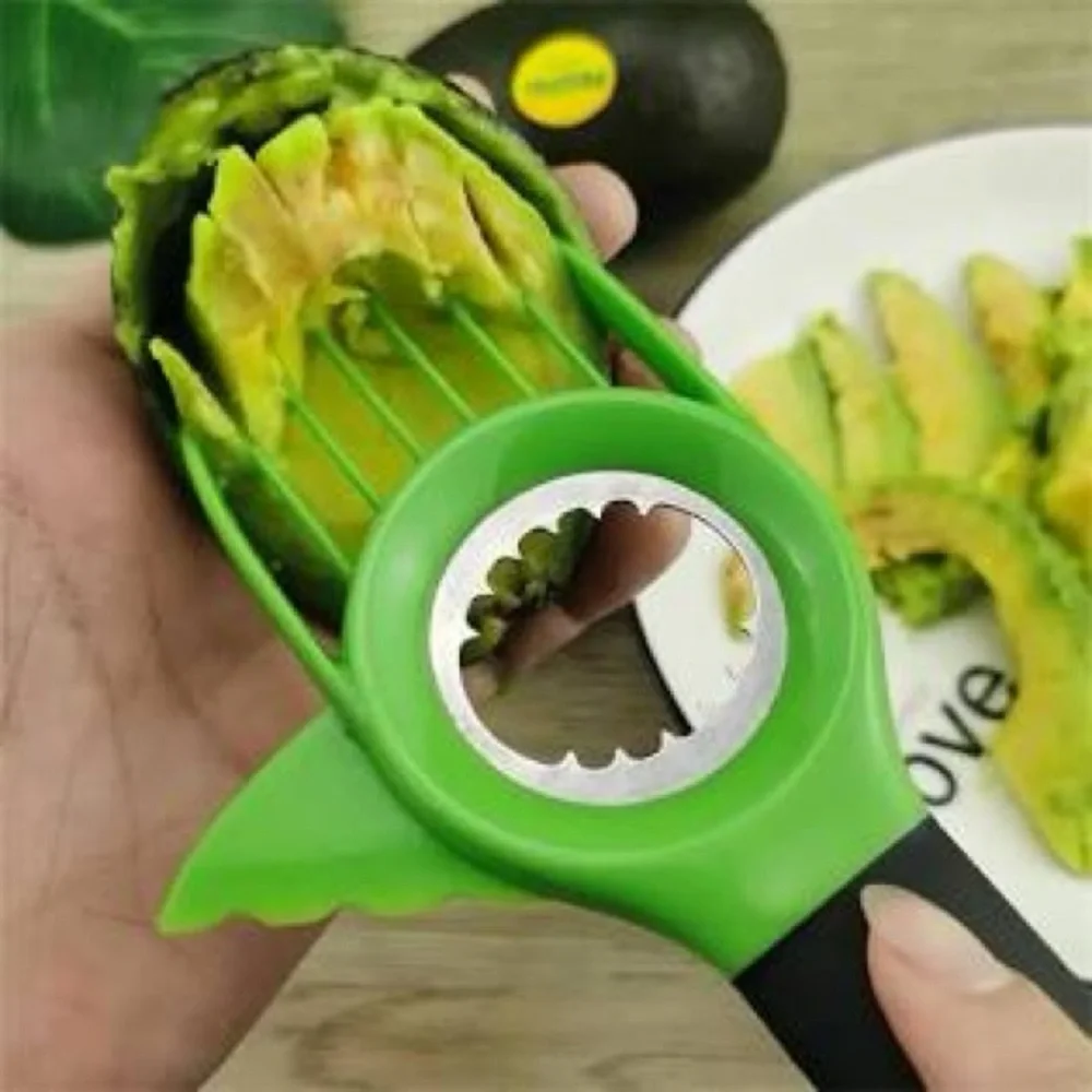 NWT 3 in 1 Avocado Slicer Tool with Grip Handle,